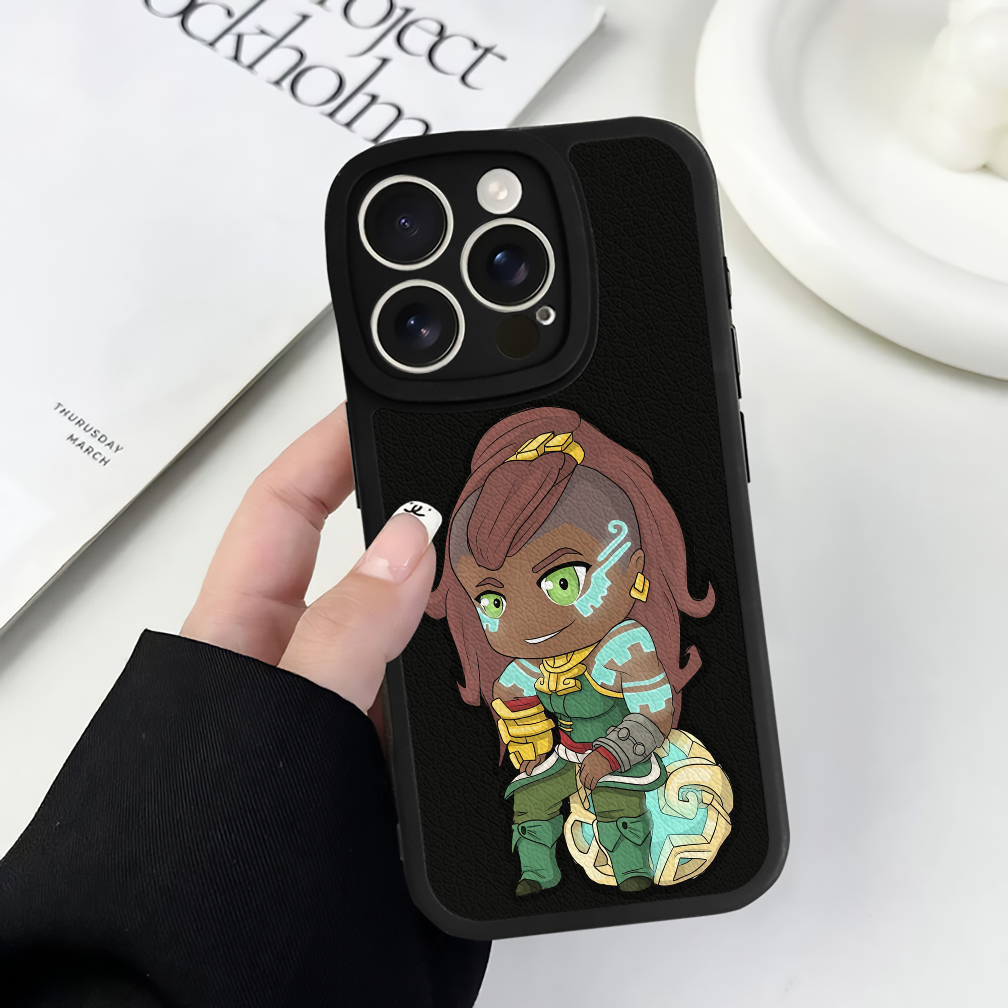 リーグ・オブ・レジェンド League of Legends LOL 【iPhone 16シリーズ対応】シリコンスマホケース（レザー調） 材質：シリコン